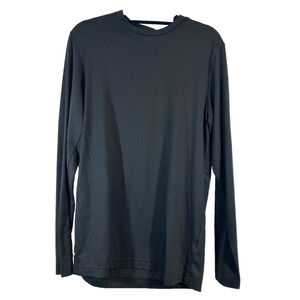 Travis Mathew Black Long Sleeve Shirt Size S Pima Cotton Blend Mens T-shirt C6